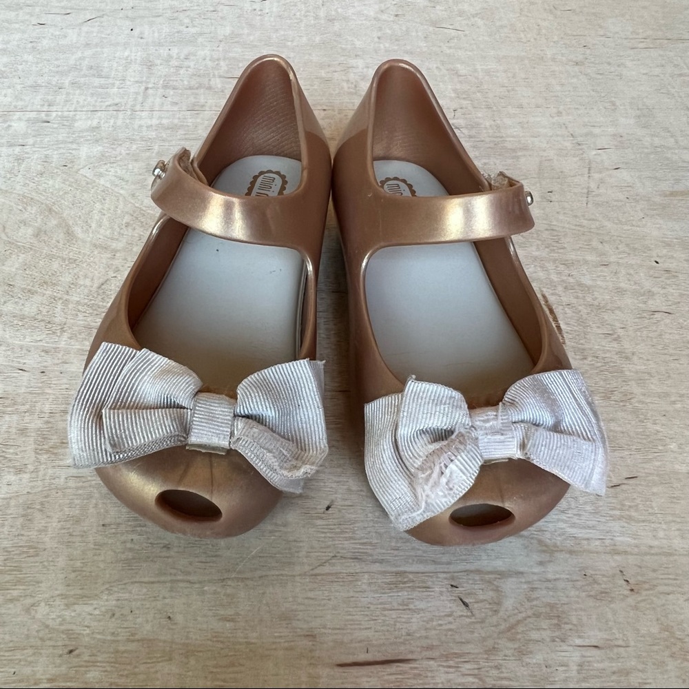 Mini Melissa Ultragirl Mary Jane Bow Jelly Shoes